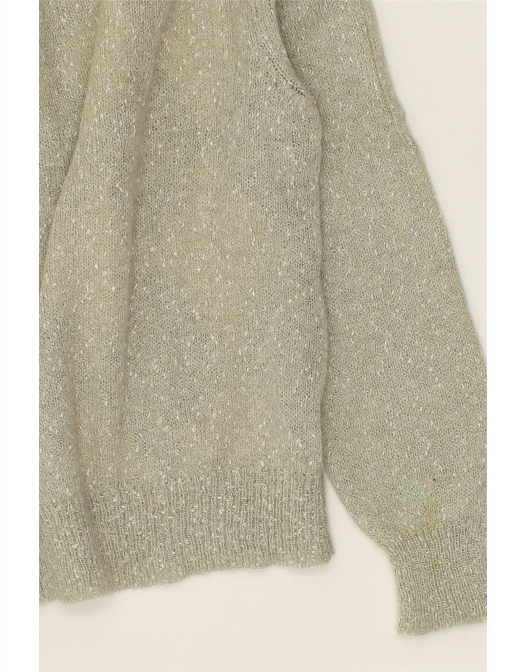 VINTAGE Womens Crew Neck Jumper Sweater IT 44 Medium Grey Argyle/Diamond Vintage Vintage and Second-Hand Vintage from Messina Hembry 