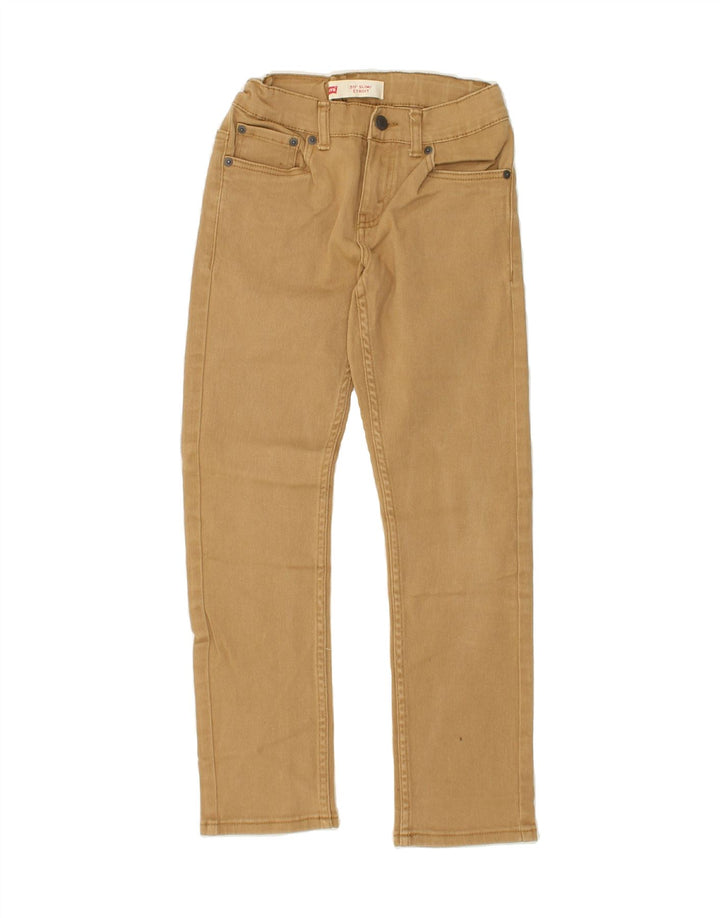LEVI'S Boys 511 Slim Jeans 9-10 Years W25 L25 Brown Cotton Vintage Levi's and Second-Hand Levi's from Messina Hembry 