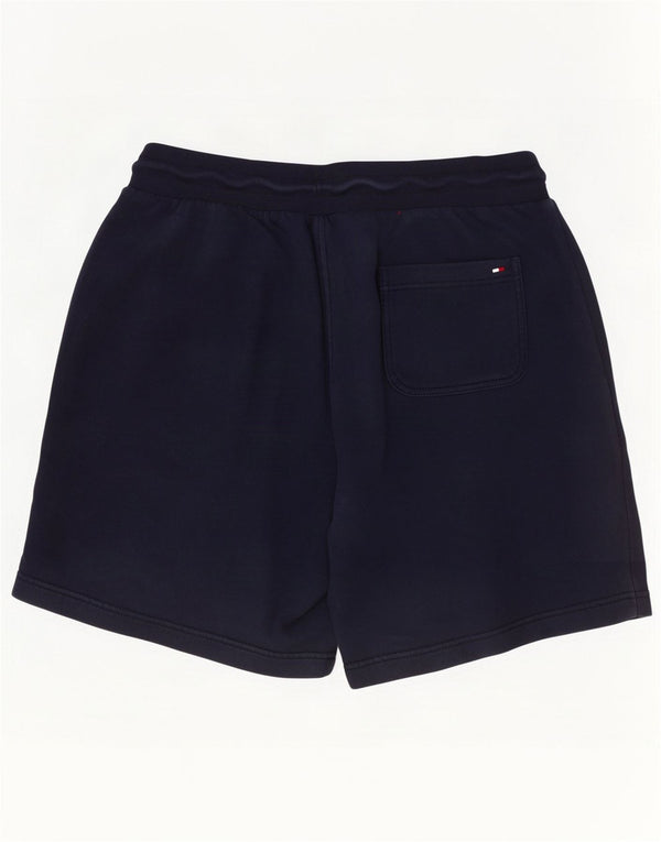 Męskie spodenki sportowe Tommy Hilfiger z grafiką, duże, granatowe, bawełniane