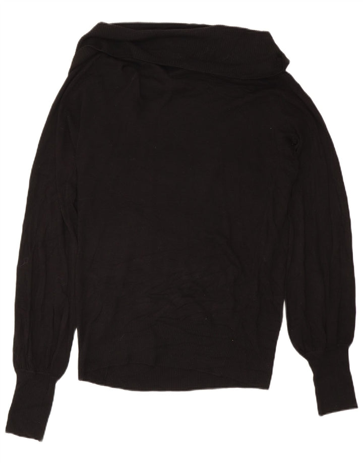 Damski sweter z golfem Ted Baker, rozmiar 3, średnia czarna wiskoza