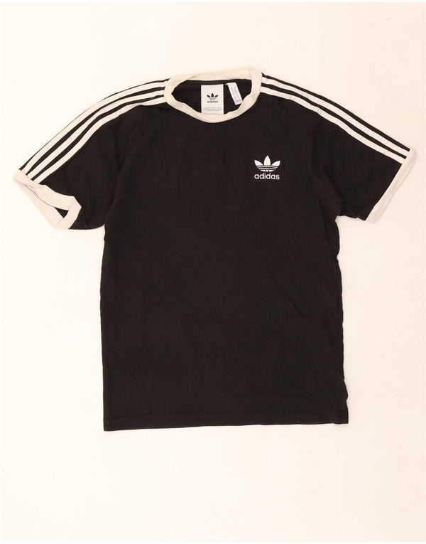 Adidas Męska Koszulka Top Mała Czarna Bawełna