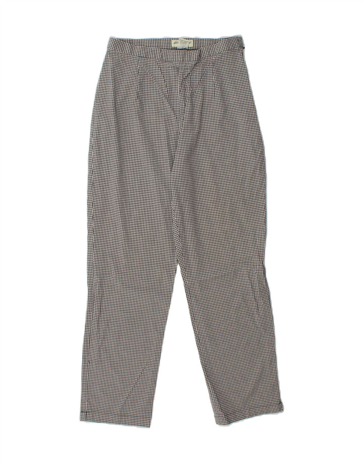 EDDIE BAUER Womens Casual Trousers US 8 Medium W28 L27 Black Gingham Vintage Eddie Bauer and Second-Hand Eddie Bauer from Messina Hembry 