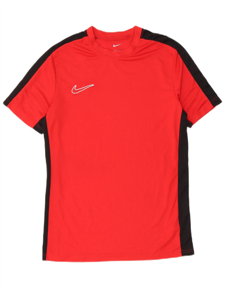 Męski T-shirt Nike Dri Fit Slim Top, poliester w kolorze średniej czerwieni