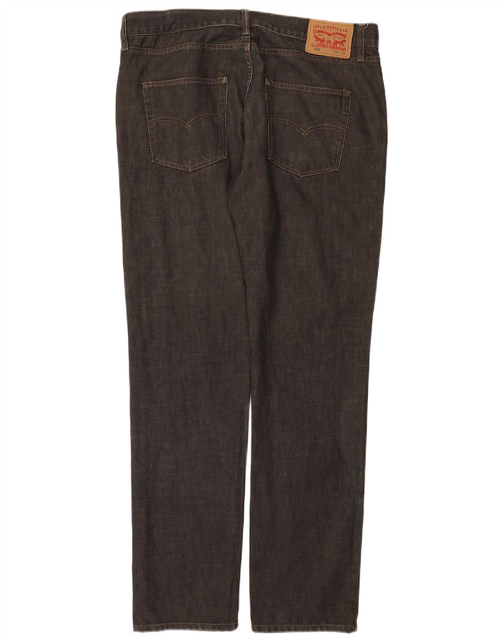 Męskie jeansy Levi's 504 Straight W36 L34 Szare