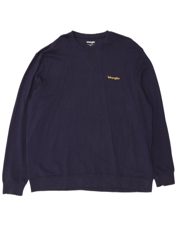 Sweter męski Wrangler 2XL, granatowy, bawełniany