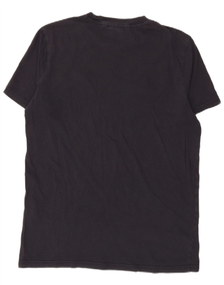 Męski T-Shirt CHAMPION z grafiką, mały, granatowy, bawełniany