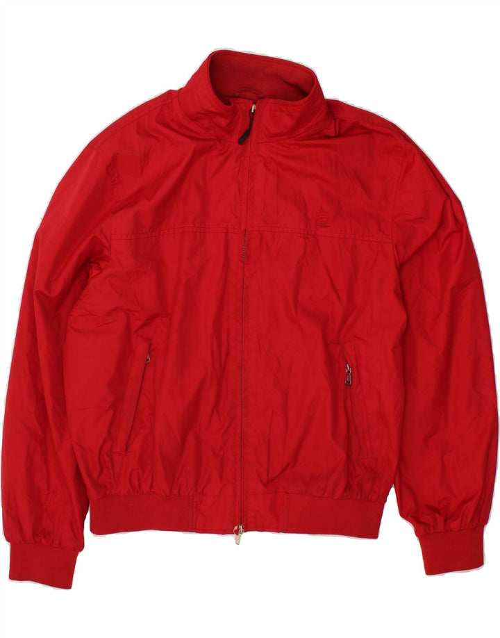 MARINA YACHTING Mens Bomber Jacket IT 52 XL Red Polyester Vintage Marina Yachting and Second-Hand Marina Yachting from Messina Hembry 