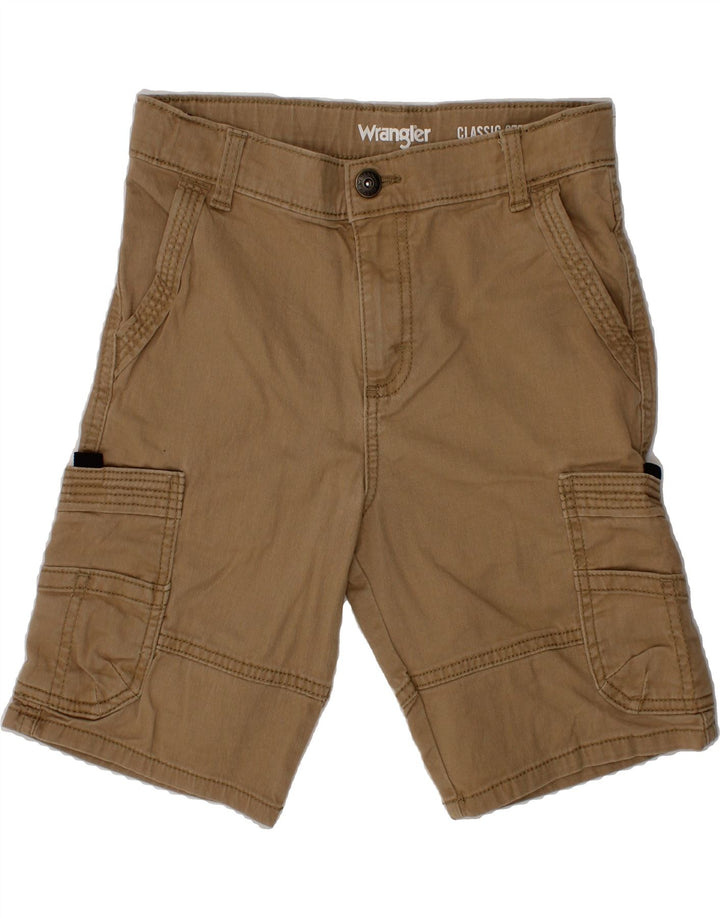 WRANGLER Boys Cargo Shorts 9-10 Years W24 Brown Cotton Vintage Wrangler and Second-Hand Wrangler from Messina Hembry 