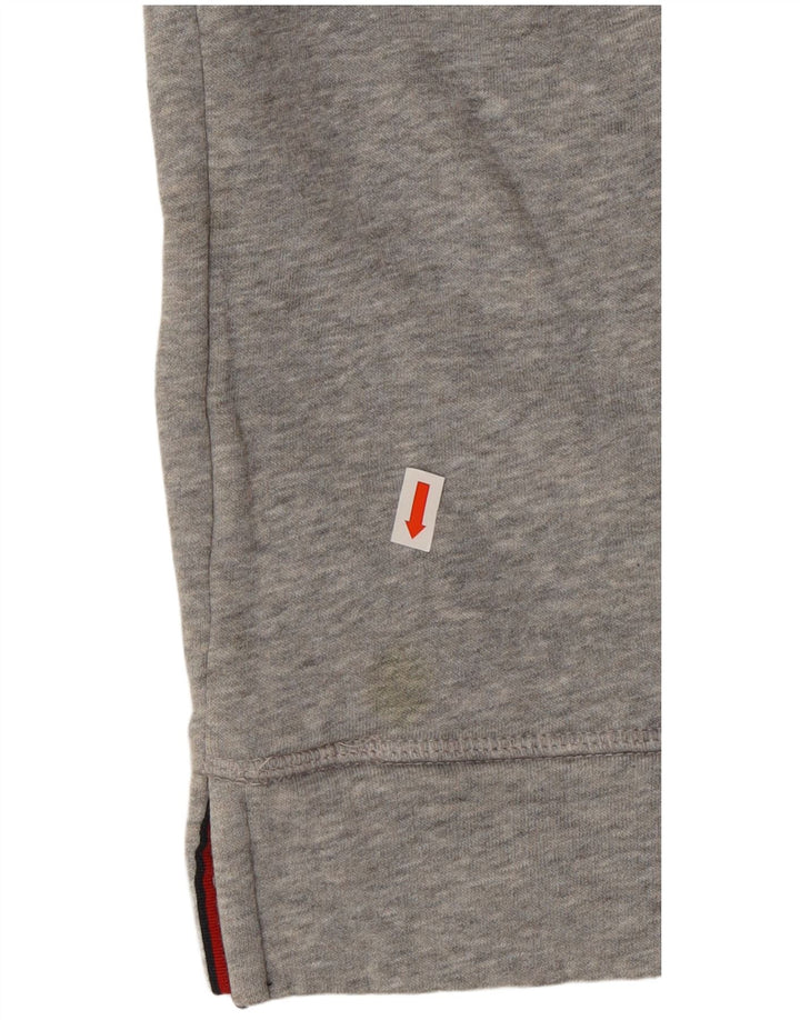 Damski sweter oversize z kapturem i grafiką TOMMY HILFIGER UK 14, średni szary