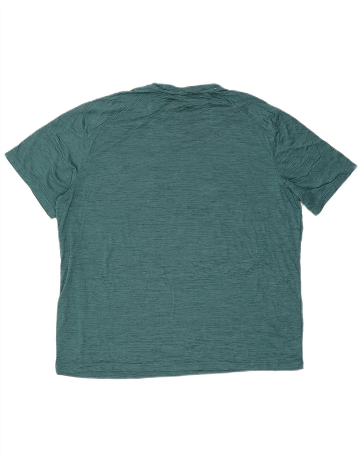 T-shirt męski Eddie Bauer, top XL, zielony, nakrapiany poliester