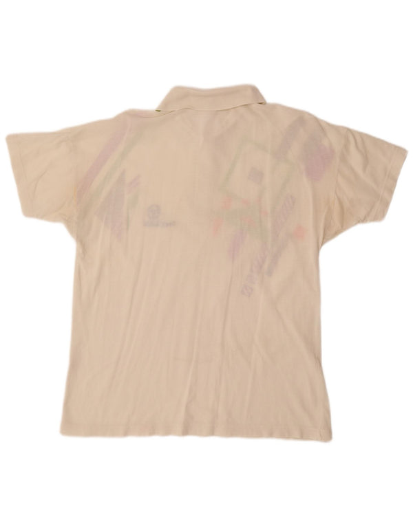 Męska koszulka polo SERGIO TACCHINI EU 50, średnia, złamana biel, geometryczna bawełna