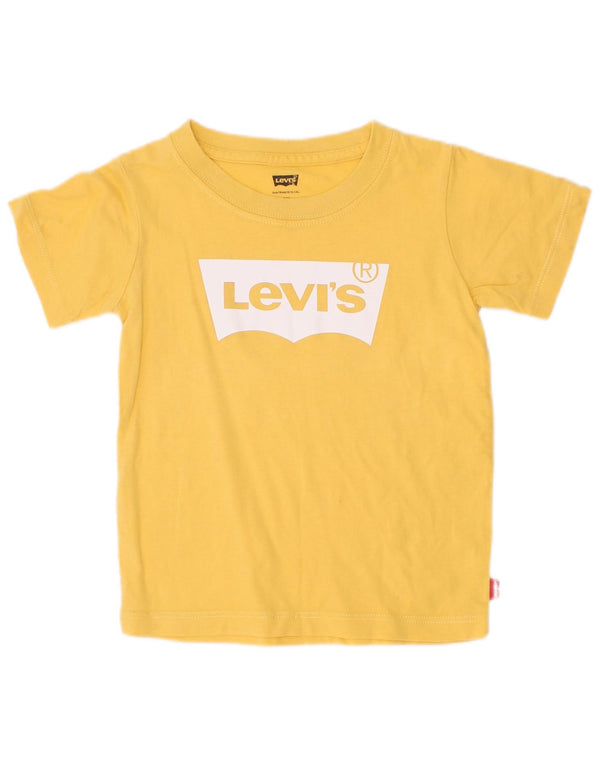 Koszulka chłopięca Levi's z grafiką, 2-3 lata, żółta