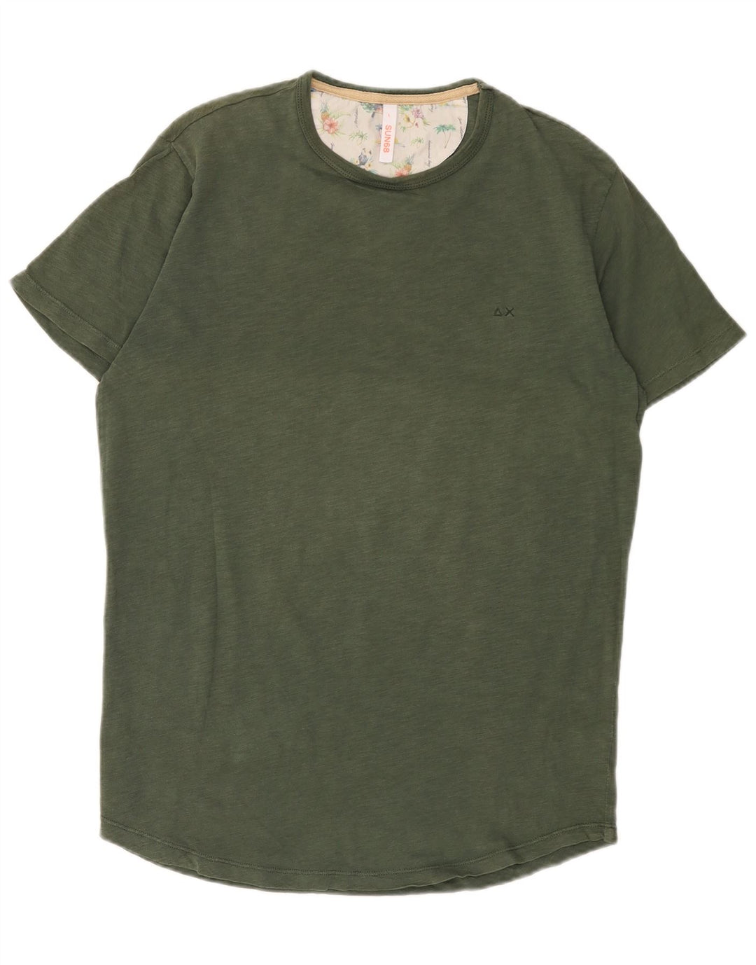 T-shirt męski Sun68, duży, bawełniany khaki