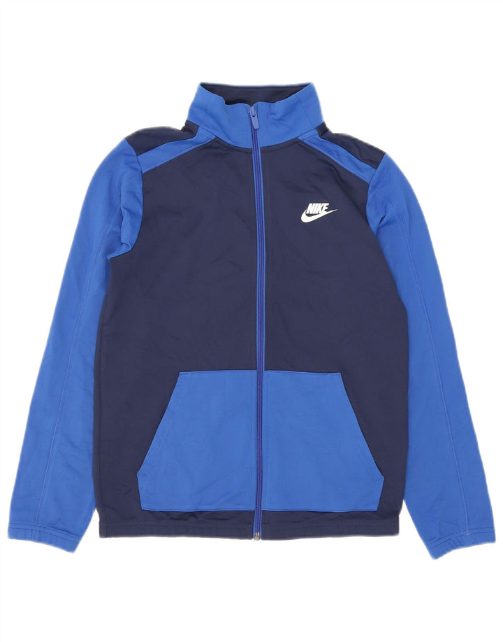 Kurtka chłopięca Nike Dresowa Top 12-13 lat, duża, granatowa, z blokami kolorów