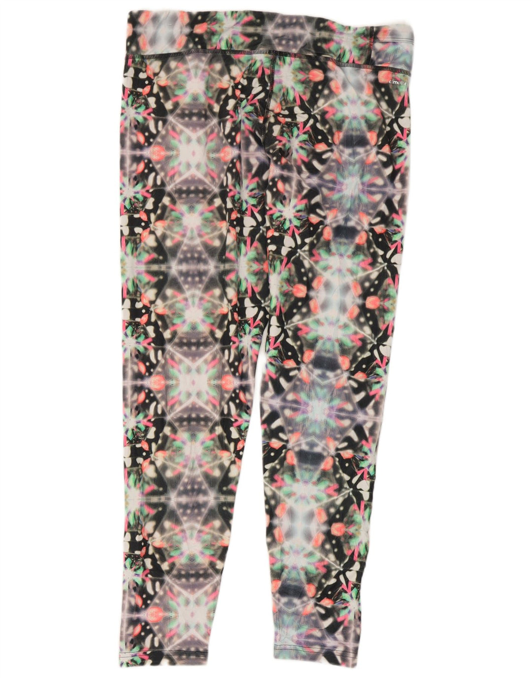 Damskie legginsy Adidas Climalite UK 16/18, duży, czarny, geometryczny poliester