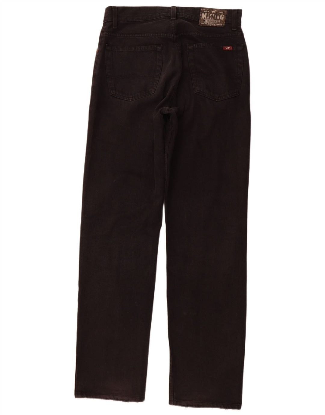 MUSTANG Męskie proste dżinsy Oregon W31 L32 Czarne bawełniane