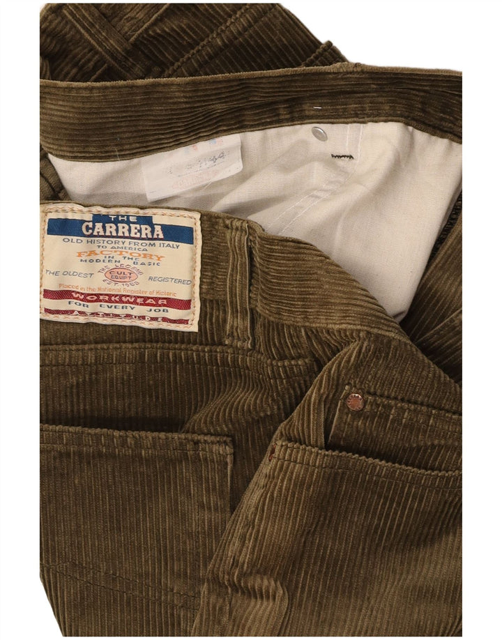 Spodnie męskie CARRERA proste sztruksowe W44 L30 zielone