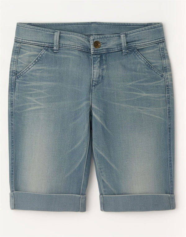 Damskie spodenki jeansowe Benetton Bermudy IT 42 Medium W30 Niebieska bawełna