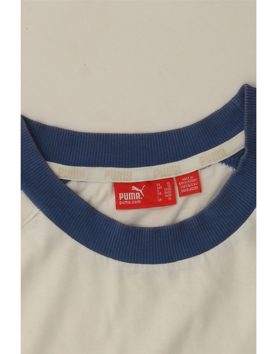 Męska kamizelka z grafiką PUMA XL, biała, z blokami kolorów