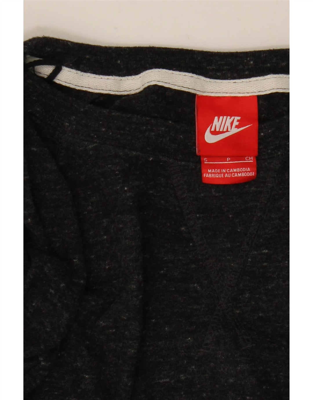 Damska bluza z grafiką NIKE, UK 10, mała, czarna, nakrapiana