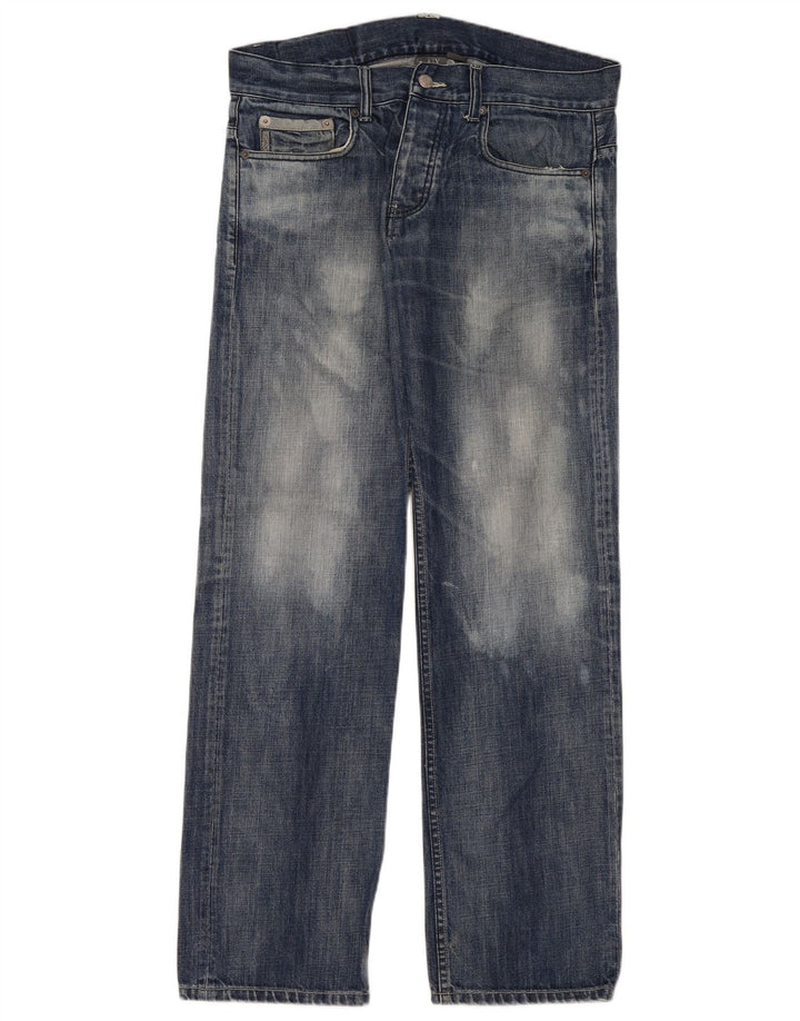 Armani Exchange Męskie luźne dżinsy W32 L32 Niebieskie bawełniane