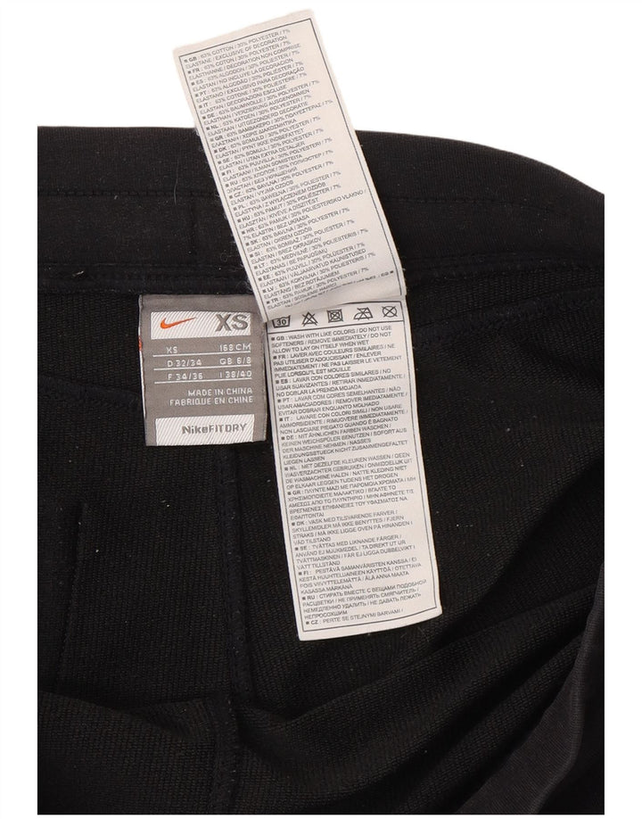 NIKE Womens Capri Tracksuit Trousers UK 6/8 XS  Black Cotton Vintage Nike and Second-Hand Nike from Messina Hembry 