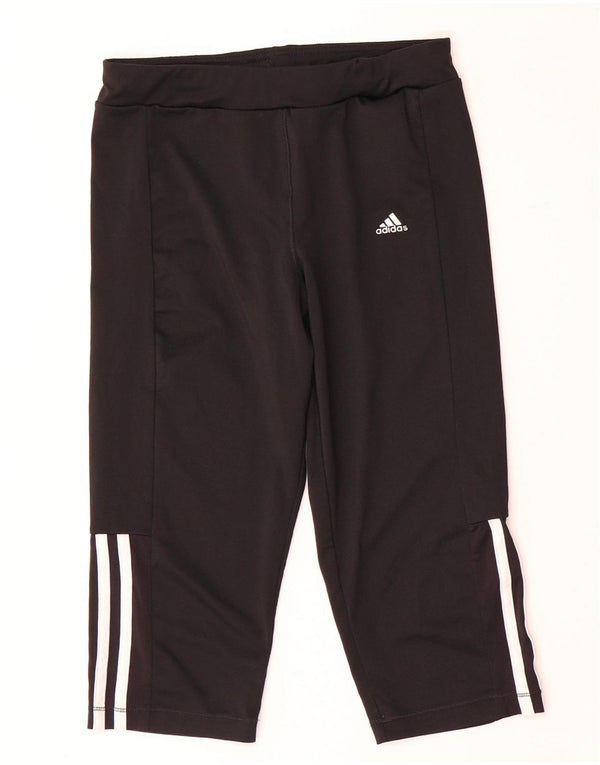 Adidas Chłopięce Spodnie Dresowe Climalite Capri 13-14 Lat Czarny Poliester