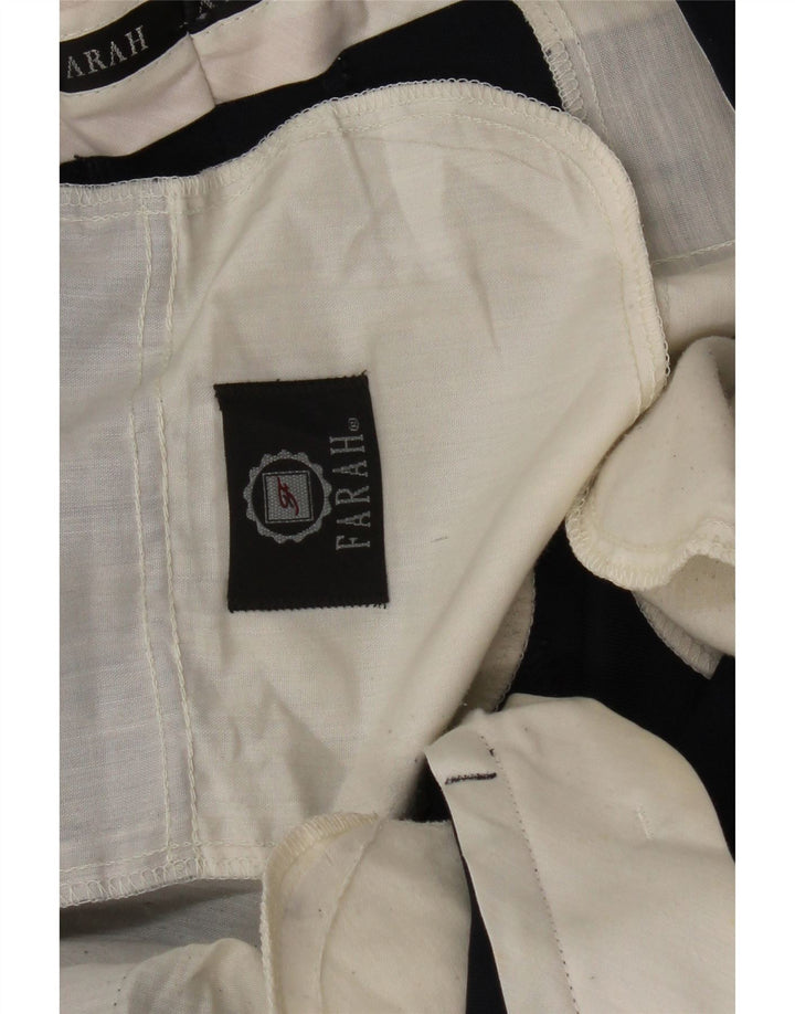 Męskie proste spodnie casualowe Farah W38 L31 granatowe