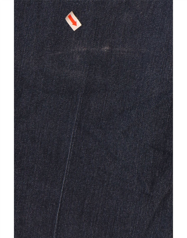 Damskie jeansy Capri LEE Riders Mid Rise US 14 Large W34 L19 Granatowe