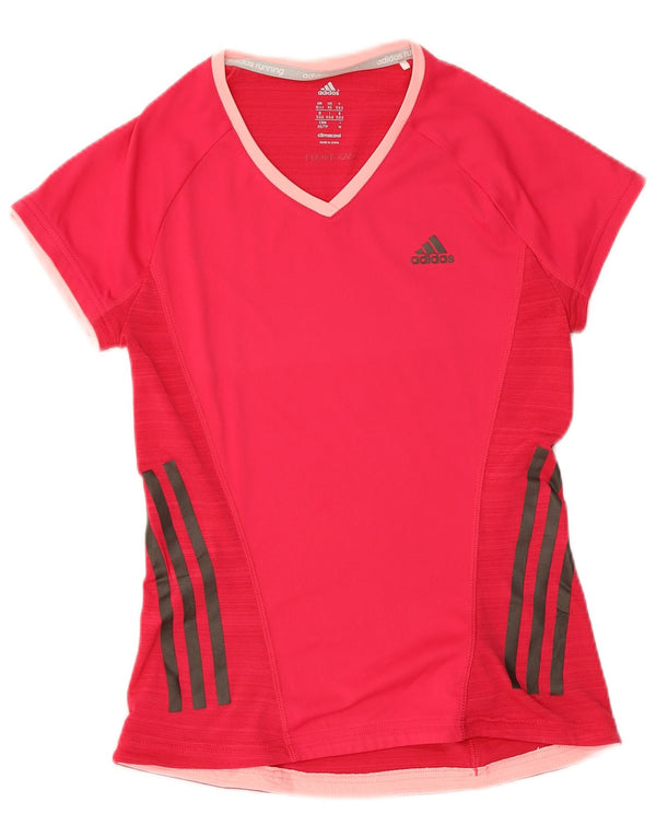 Damska koszulka Adidas Climacool Top UK 4/6 XS Różowy poliester