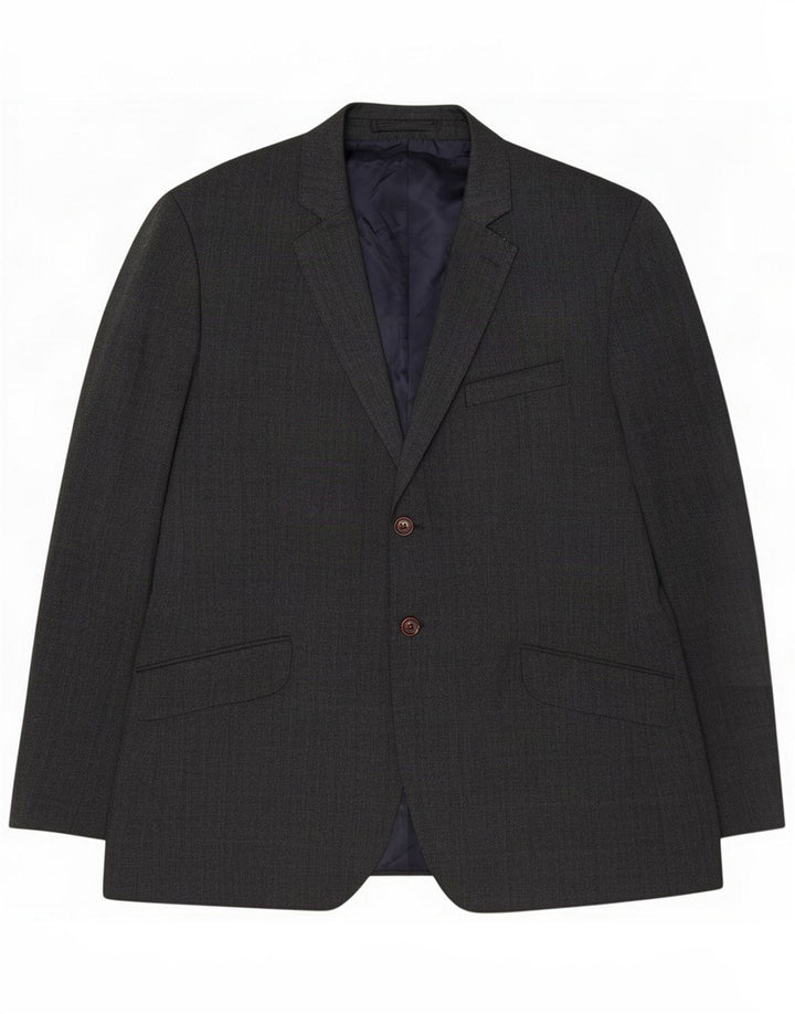 Crew Clothing Męska marynarka zapinana na 2 guziki UK 44 2XL Szara Poliester