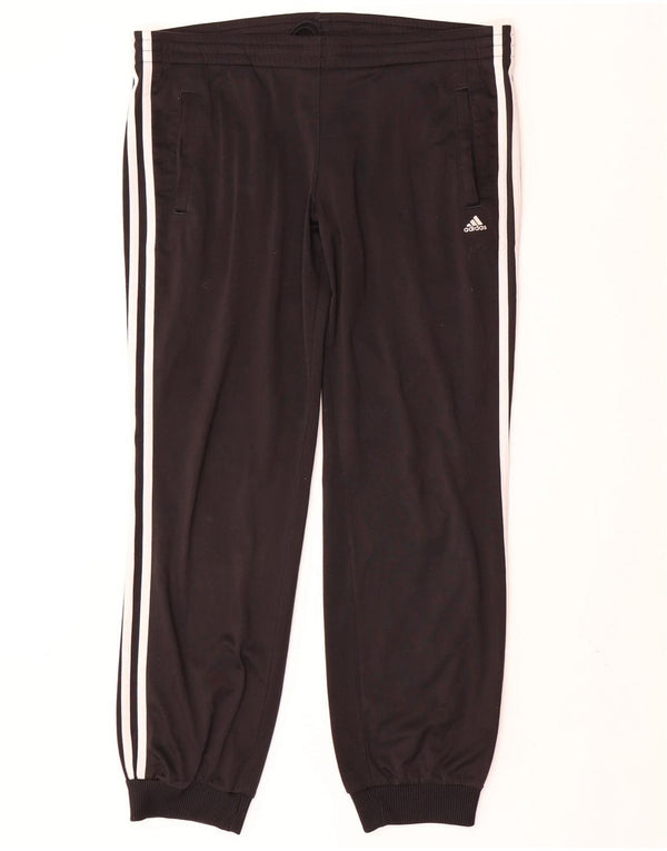 Damskie spodnie dresowe ADIDAS Joggers UK 12/14 Średni czarny poliester