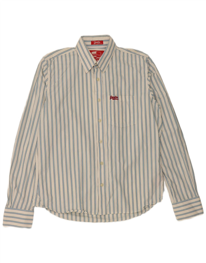Koszula męska Superdry 2XL, bawełniana w białe paski