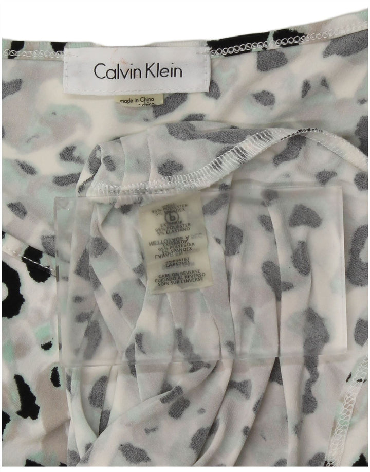 Damski top z kamizelką CALVIN KLEIN UK 12, średni, wielobarwny nadruk zwierzęcy