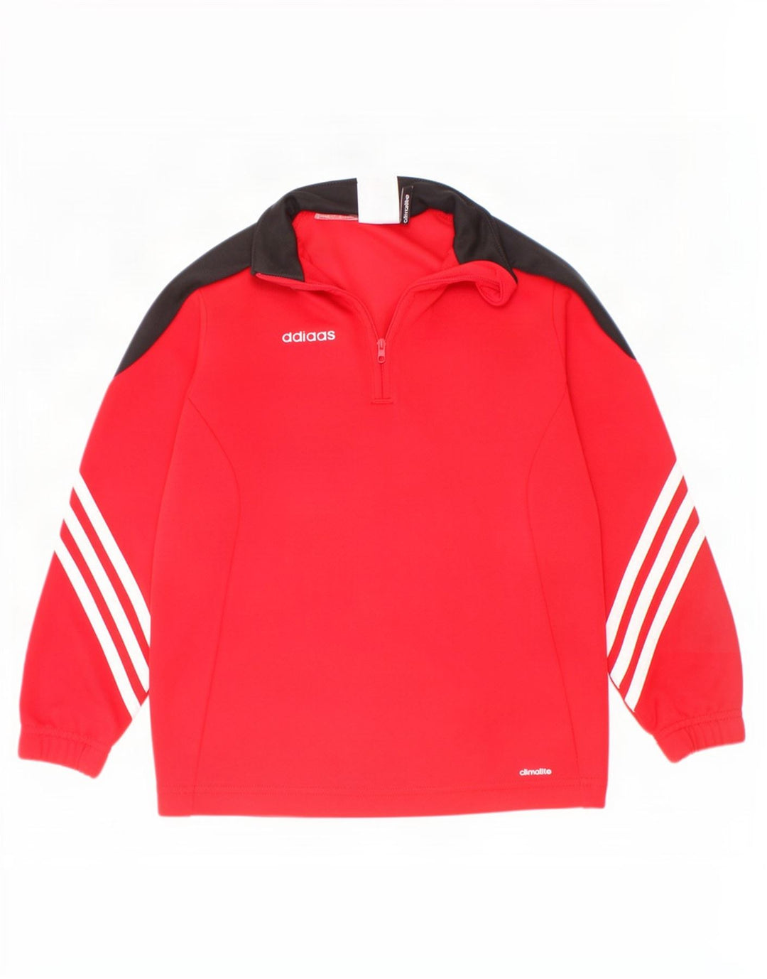 Chłopięcy dres Adidas z zamkiem błyskawicznym na szyi, 5-6 lat XS, czerwony, blok kolorów