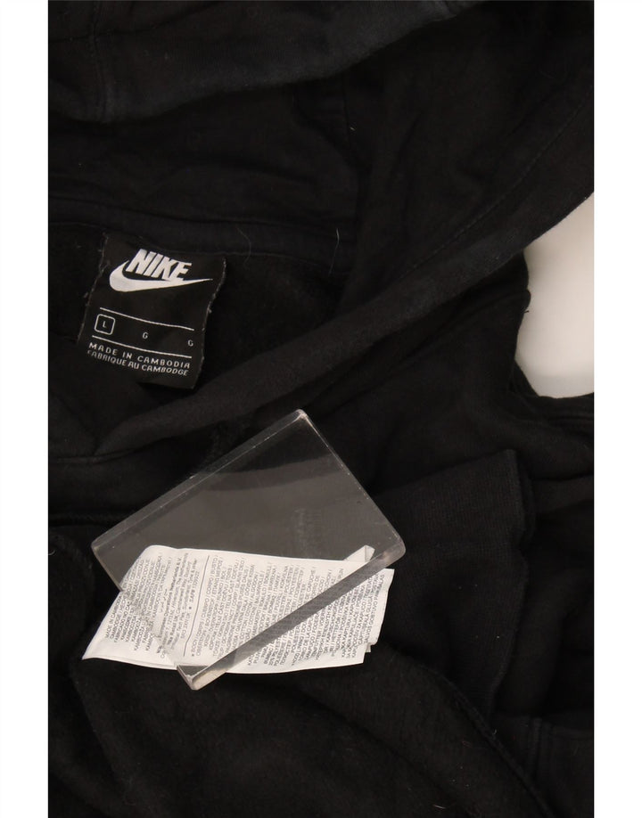 Męski sweter z kapturem Nike, duży, czarny, bawełniany