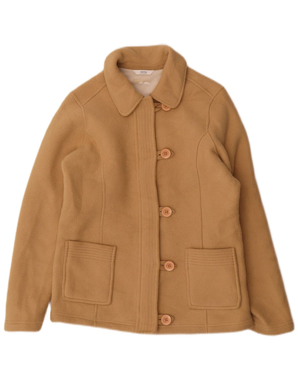 Marks & Spencer Damska kurtka polarowa oversize UK 10, mała, beżowa, poliester