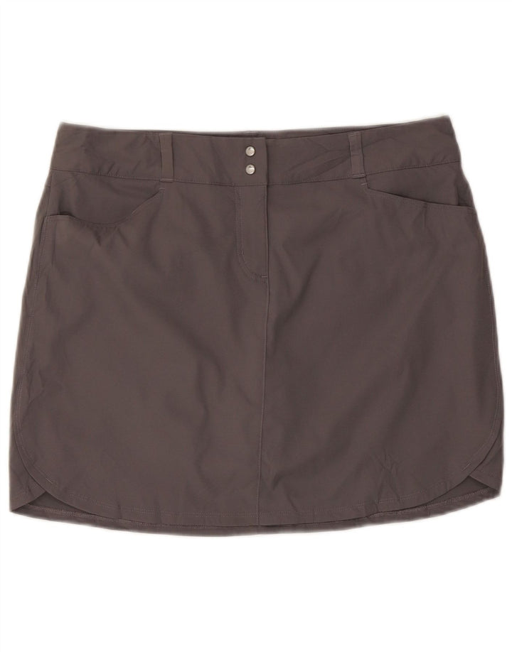 Damska mini spódniczka Adidas UK 14 duża W32 szary poliester