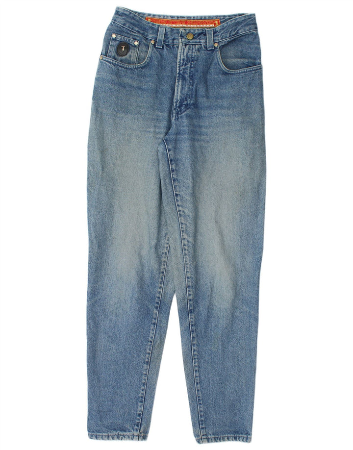 Damskie zwężane dżinsy TRUSSARDI W33 L30 Niebieskie bawełniane