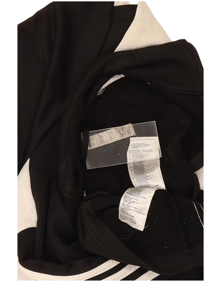 Męska bluza dresowa Adidas, duża, czarna, poliestrowa z blokami kolorów