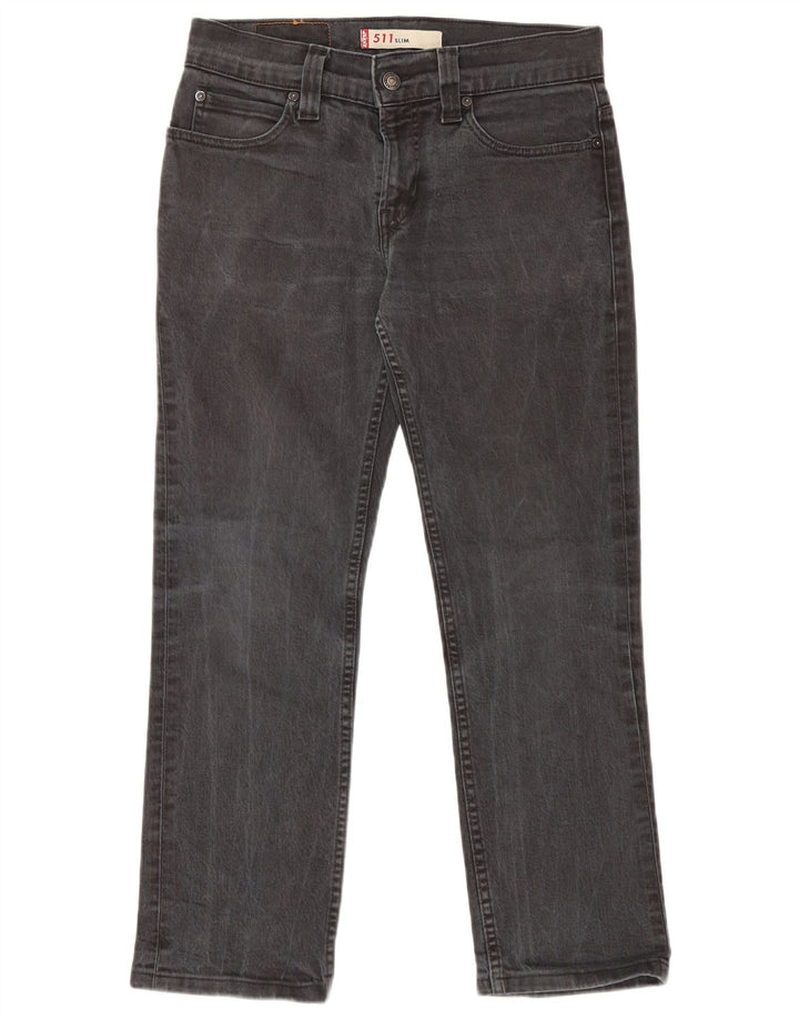 Męskie jeansy Levi's 511 Slim W31 L26 Czarna bawełna