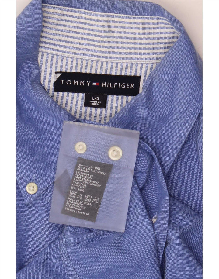 Koszula męska Tommy Hilfiger, duża, niebieska, bawełniana