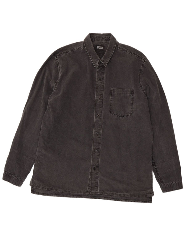 Męska koszula dżinsowa Levi's XL, szara, bawełniana