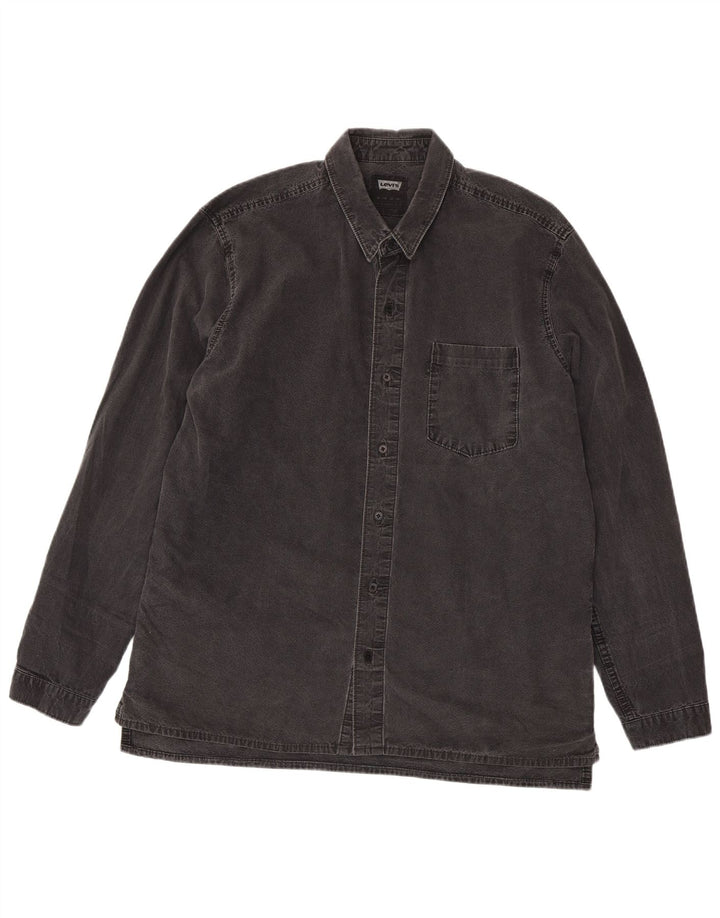 Męska koszula dżinsowa Levi's XL, szara, bawełniana