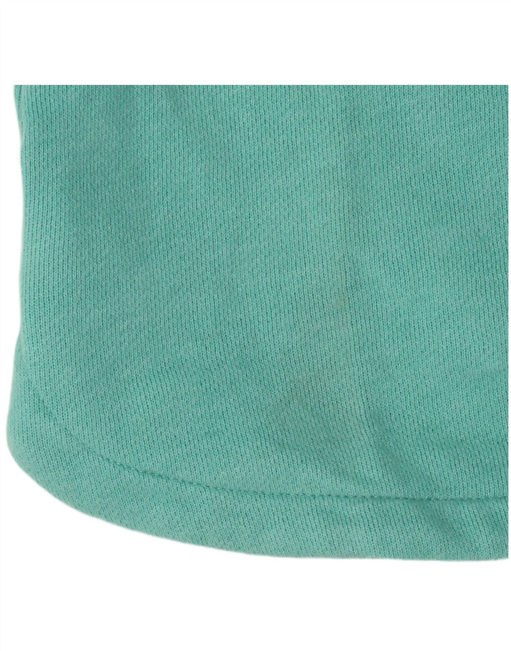 Damski sweter oversize IZOD UK 18 XL, turkusowa bawełna