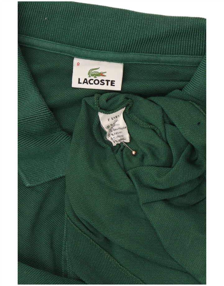 Męska koszulka polo LACOSTE, rozmiar 8, 3XL, zielona bawełna