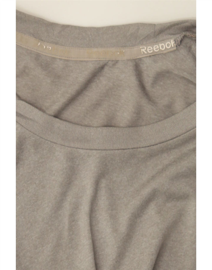 REEBOK Mens T-Shirt Top Small Grey Vintage Reebok and Second-Hand Reebok from Messina Hembry 