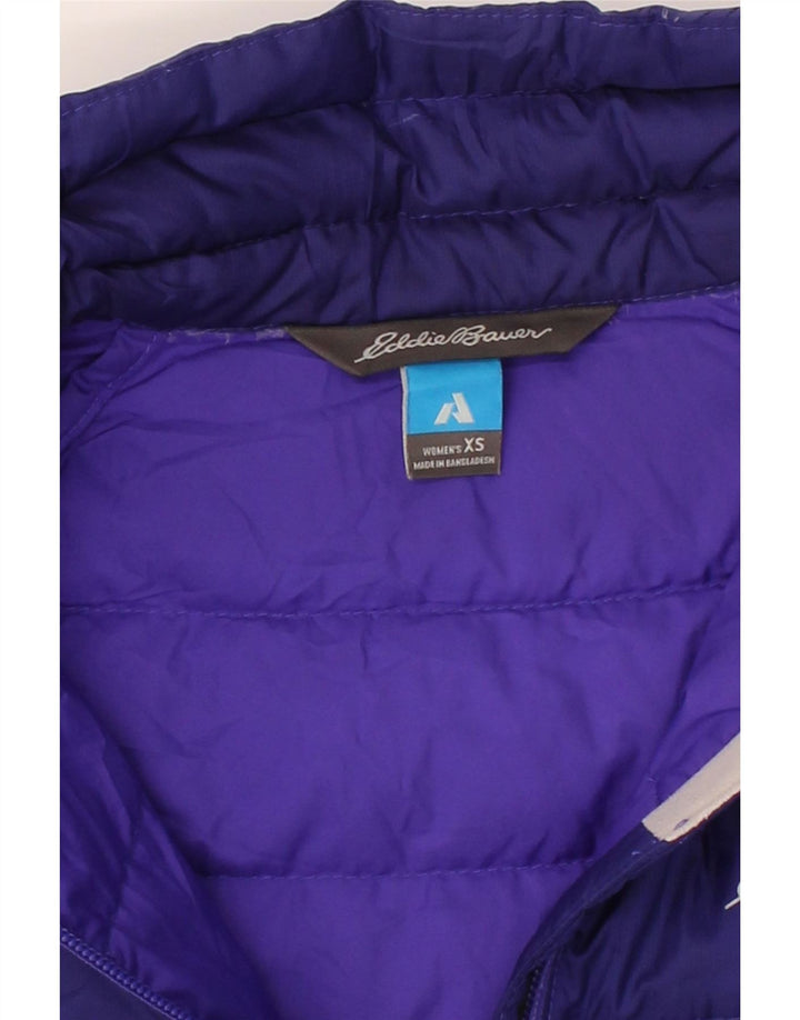 EDDIE BAUER Womens Padded Jacket UK 6 XS Navy Blue Polyester Vintage Eddie Bauer and Second-Hand Eddie Bauer from Messina Hembry 