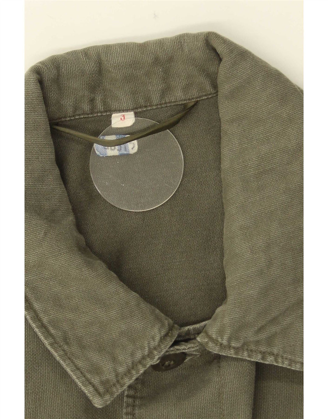 Męska koszula wojskowa w stylu vintage, mała khaki