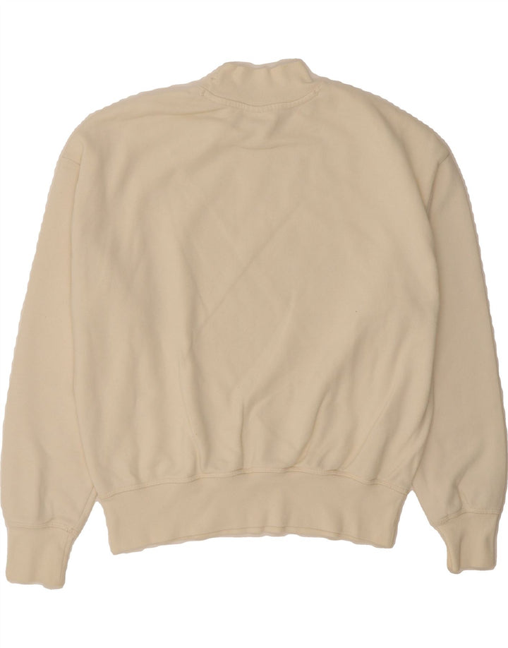 CHAMPION Womens Sweatshirt Jumper UK 14 Medium Off White Cotton Vintage Champion and Second-Hand Champion from Messina Hembry 